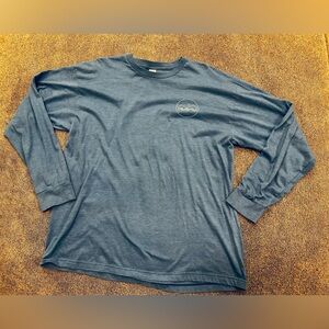 Spectra blue long sleeve graphic tee shirt